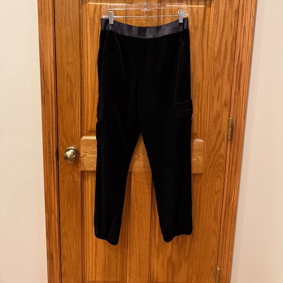 Sanctuary The Fixer Velvet Cargo Joggers, Black, SZ L, NWT - Picture 6 of 13